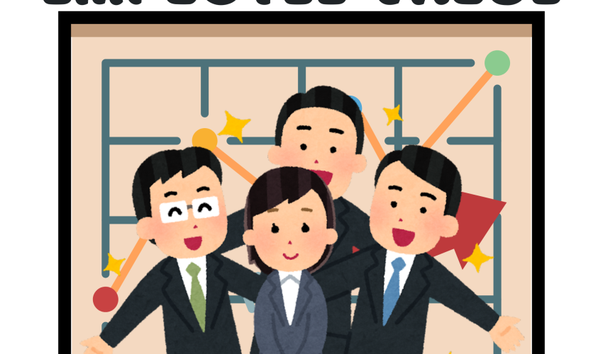 Business team celebrating in front of growth chart